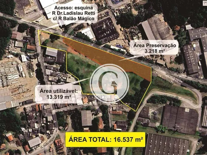 Foto 1 de Lote/Terreno à venda, 16537m² em Centro, Cotia