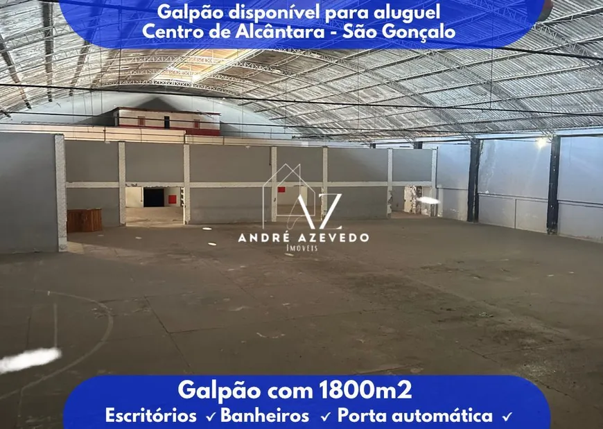 Foto 1 de Galpão/Depósito/Armazém para alugar, 1800m² em Alcântara, São Gonçalo