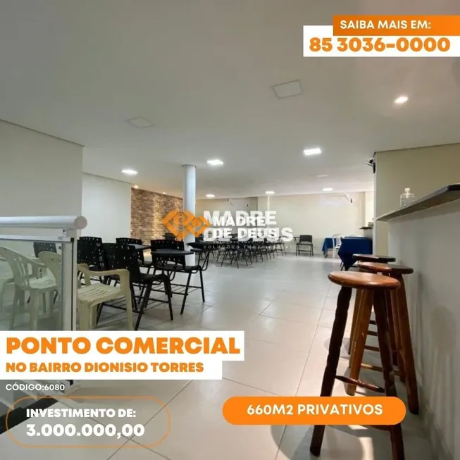 Foto 1 de Sala Comercial à venda, 660m² em Dionísio Torres, Fortaleza