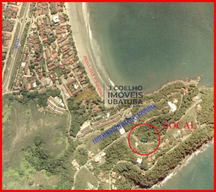 Foto 1 de Lote/Terreno à venda, 785m² em Praia das Toninhas, Ubatuba