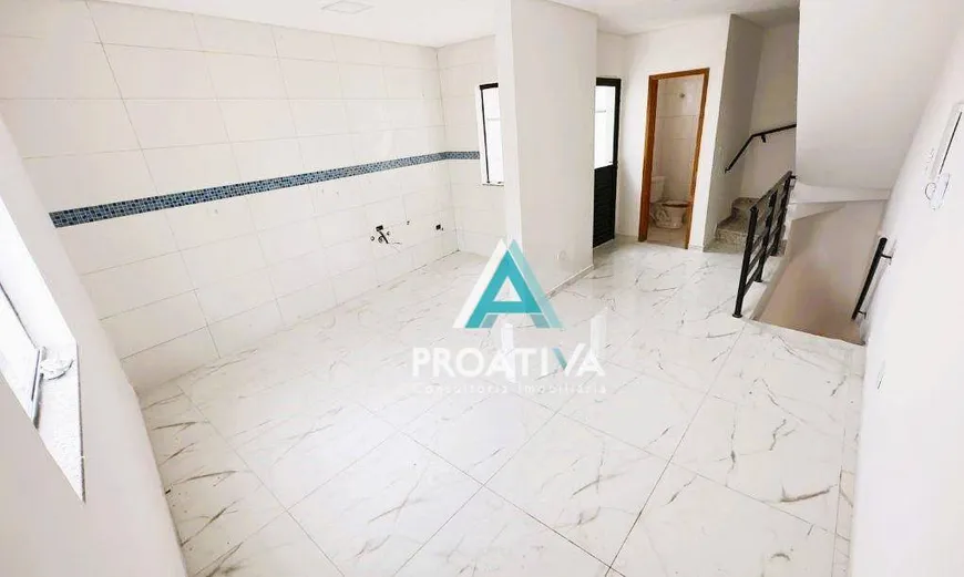 Foto 1 de Sobrado com 2 Quartos à venda, 90m² em Vila Alzira, Santo André