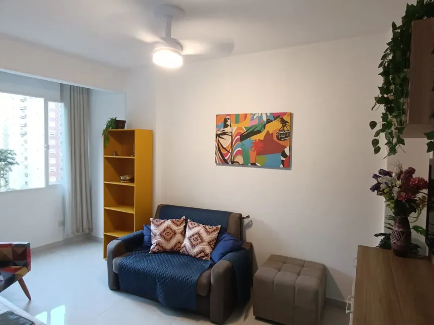 Foto 1 de Apartamento com 1 Quarto à venda, 43m² em Itararé, São Vicente