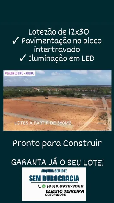 Foto 1 de Lote/Terreno à venda em Centro, Aquiraz