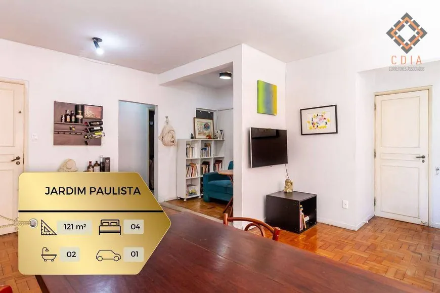 Foto 1 de Apartamento com 4 Quartos à venda, 121m² em Jardim Paulista, São Paulo