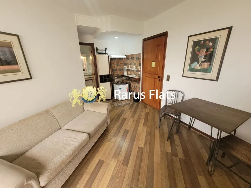 Foto 1 de Flat com 1 Quarto para alugar, 45m² em Morumbi, São Paulo