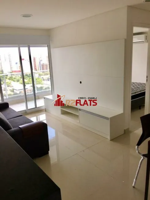 Foto 1 de Flat com 1 Quarto para alugar, 51m² em Campo Belo, São Paulo