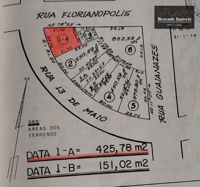 Foto 1 de Lote/Terreno à venda, 576m² em Zona IV, Umuarama