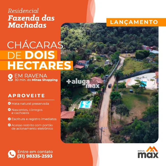 Foto 1 de Lote/Terreno à venda, 20000m² em Area Rural de Sabara, Sabará