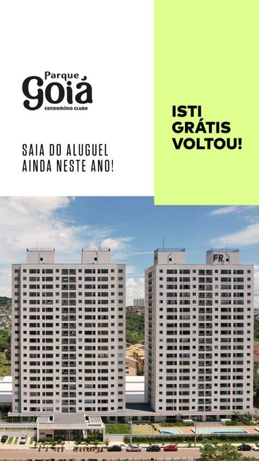 Foto 1 de Apartamento com 2 Quartos à venda, 56m² em Parque Goia Condominio Clube, Goiânia