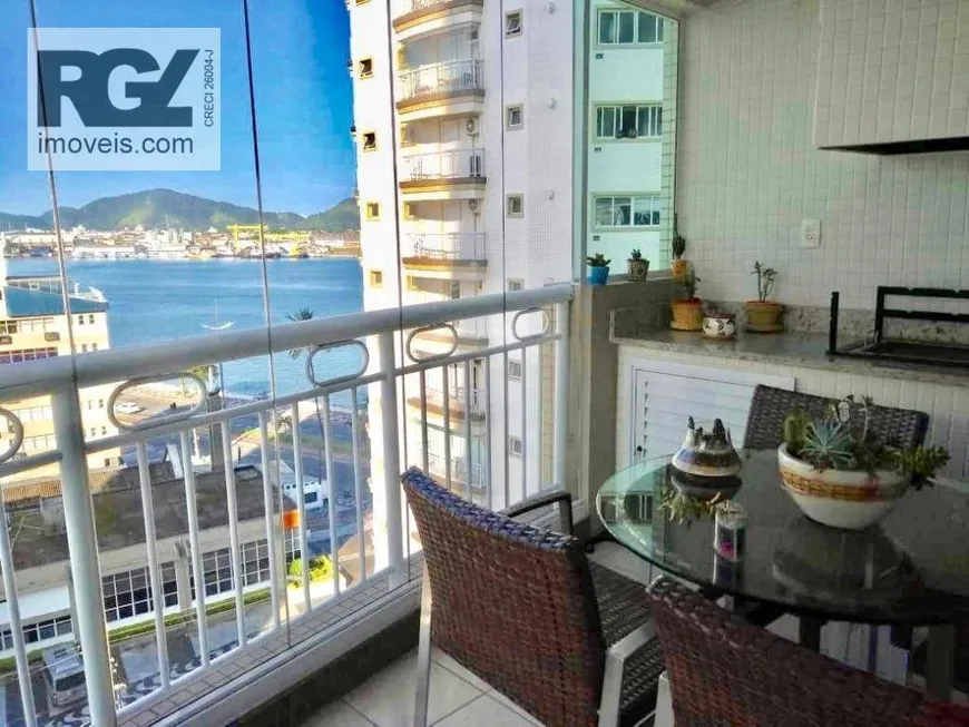 Foto 1 de Apartamento com 3 Quartos à venda, 199m² em Ponta da Praia, Santos