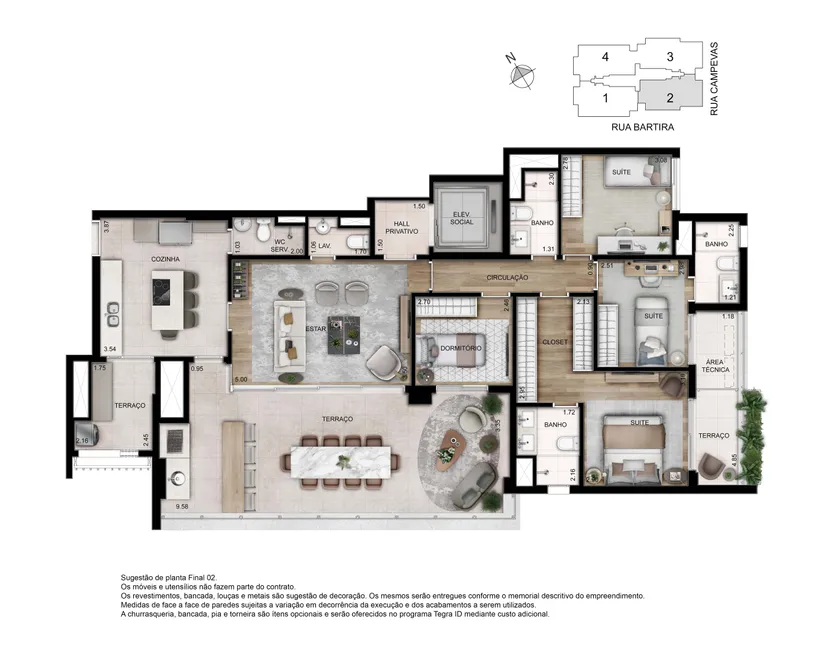 Foto 1 de Apartamento com 4 Quartos à venda, 156m² em Perdizes, São Paulo