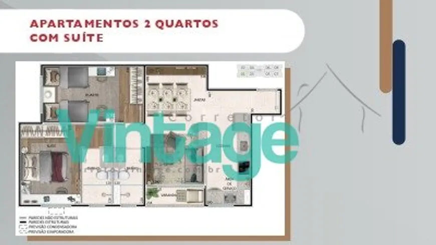 Foto 1 de Apartamento com 2 Quartos à venda, 54m² em Eldorado, Contagem