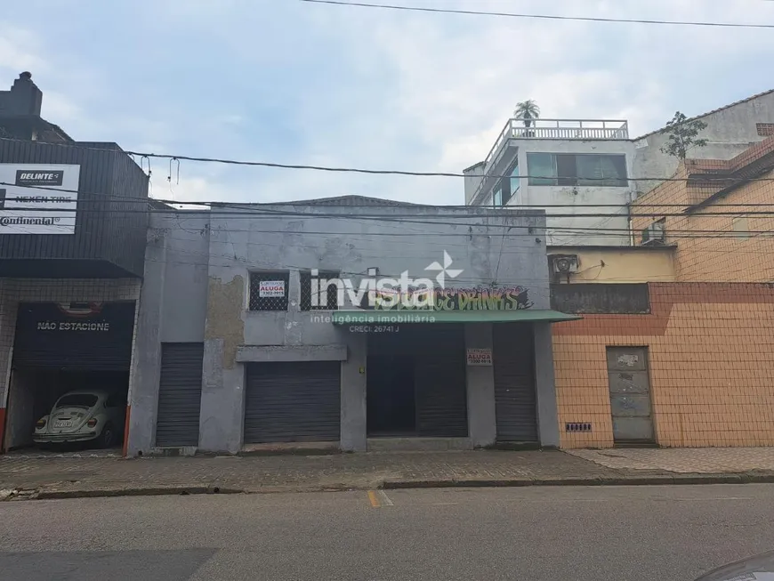 Foto 1 de Ponto Comercial para alugar, 400m² em Vila Matias, Santos