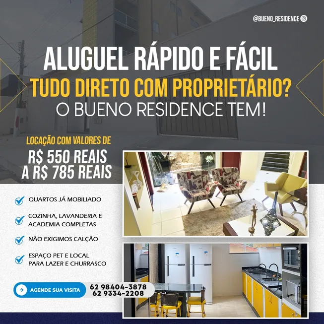Foto 1 de Kitnet com 1 Quarto para alugar, 30m² em Setor Sol Nascente, Goiânia