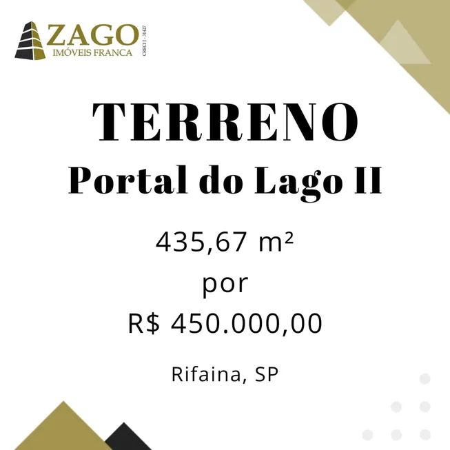 Foto 1 de Lote/Terreno à venda, 435m² em Residencial Portal do Lago, Mogi Mirim