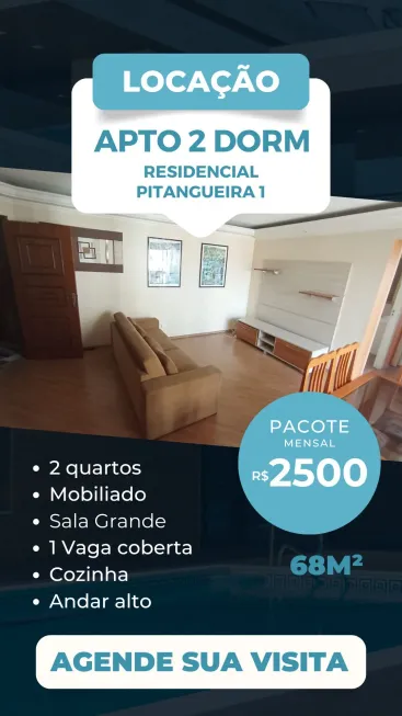 Foto 1 de Apartamento com 2 Quartos para alugar, 68m² em Centro, Taboão da Serra