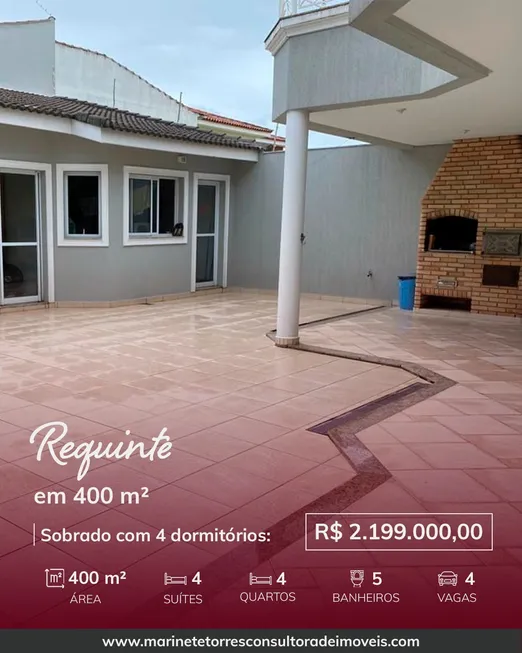 Foto 1 de Sobrado com 4 Quartos à venda, 420m² em Parque dos Passaros, São Bernardo do Campo