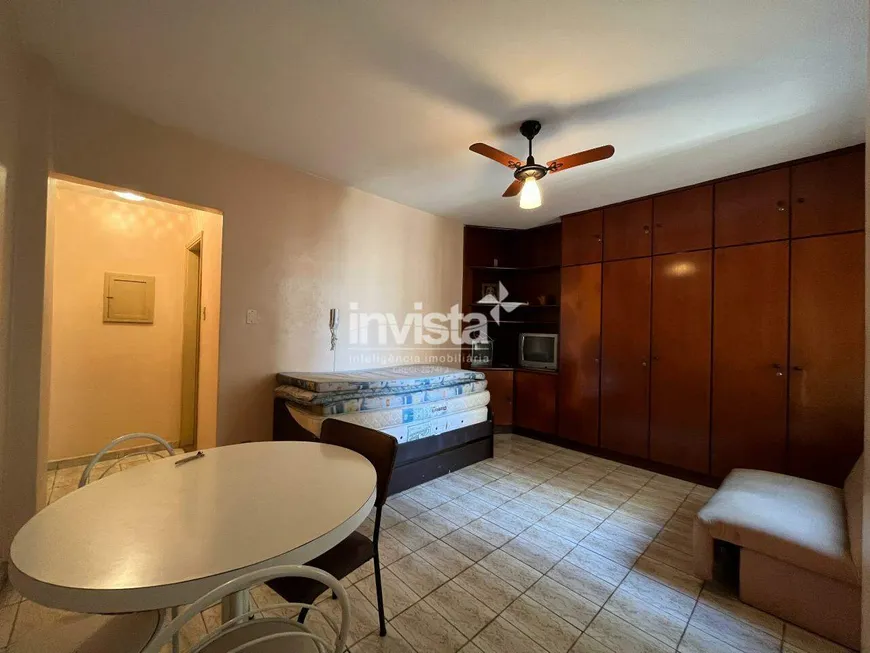 Foto 1 de Apartamento com 1 Quarto para alugar, 30m² em Gonzaga, Santos