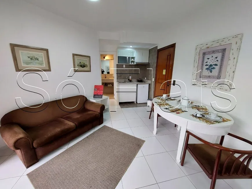 Foto 1 de Flat com 1 Quarto à venda, 42m² em Morumbi, São Paulo