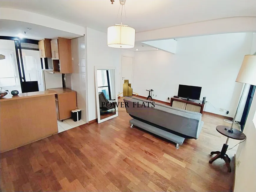 Foto 1 de Flat com 1 Quarto para alugar, 60m² em Moema, São Paulo