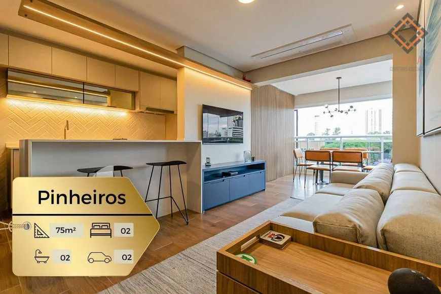 Foto 1 de Apartamento com 2 Quartos à venda, 75m² em Pinheiros, São Paulo