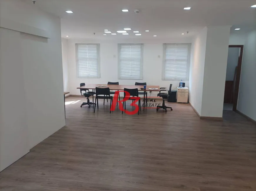 Foto 1 de Sala Comercial para alugar, 83m² em Marapé, Santos