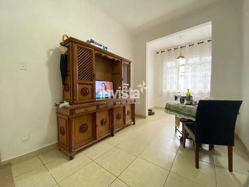 Foto 1 de Apartamento com 1 Quarto à venda, 55m² em Pompeia, Santos