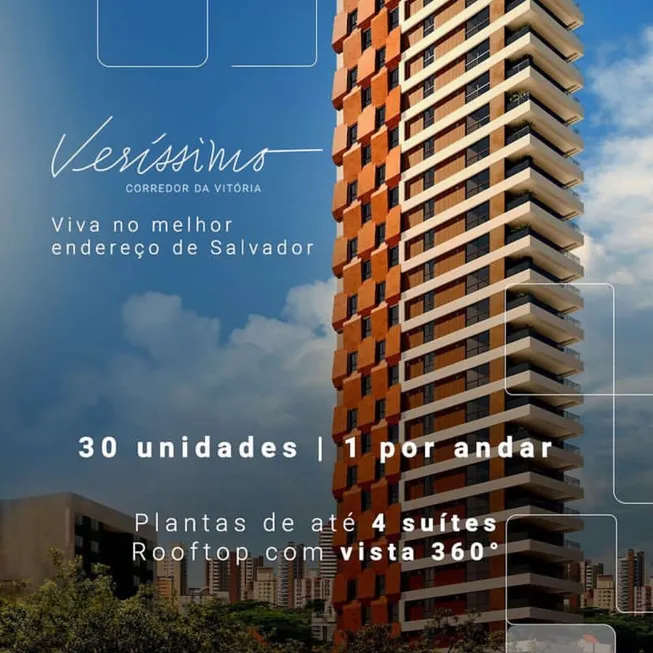 Foto 1 de Apartamento com 4 Quartos à venda, 210m² em Vitória, Salvador