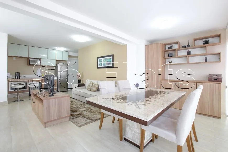 Foto 1 de Flat com 1 Quarto à venda, 56m² em Brooklin, São Paulo