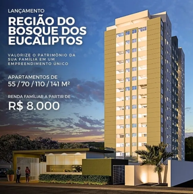 Foto 1 de Apartamento com 3 Quartos à venda, 71m² em Bosque dos Eucaliptos, São José dos Campos