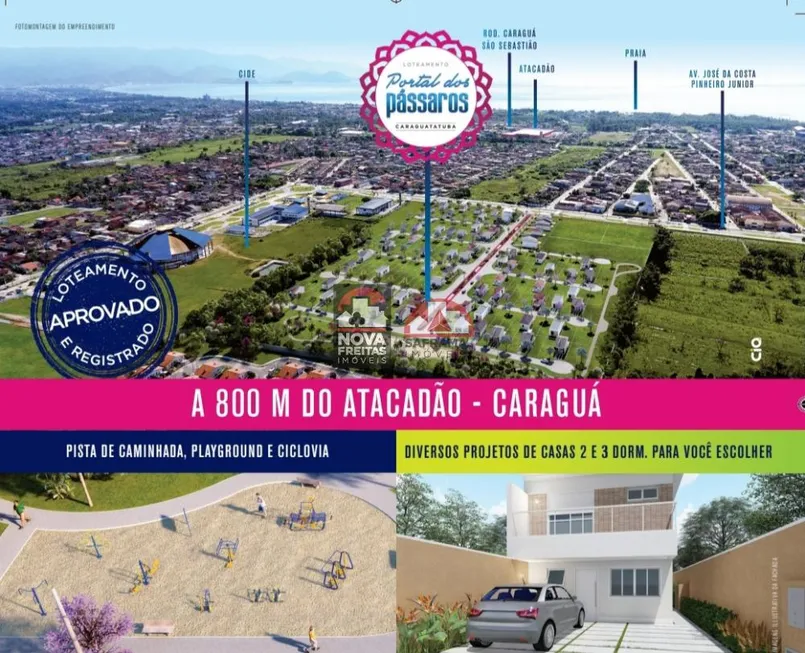 Foto 1 de Lote/Terreno à venda, 174m² em Travessão, Caraguatatuba