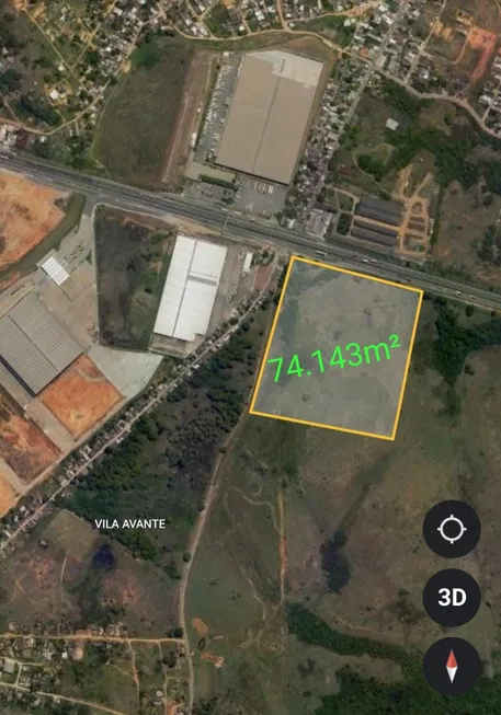 Foto 1 de Lote/Terreno à venda, 74143m² em Queimados, Queimados