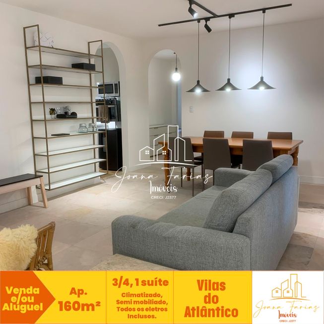 Foto 1 de Apartamento com 3 Quartos para venda ou aluguel, 160m² em Vilas do Atlantico, Lauro de Freitas