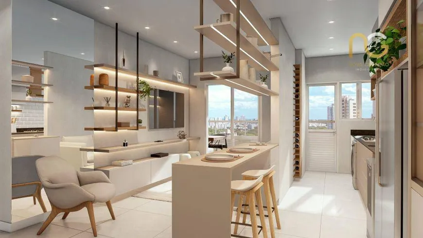 Foto 1 de Apartamento com 2 Quartos à venda, 64m² em Cidade Ocian, Praia Grande