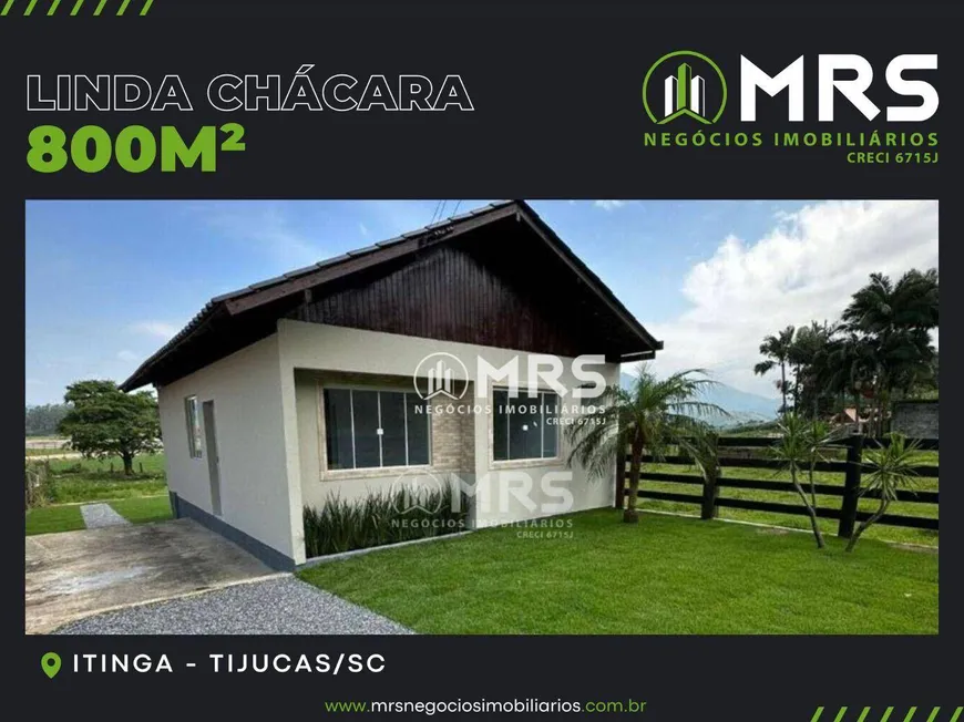 Foto 1 de Fazenda/Sítio com 2 Quartos à venda, 65m² em Itinga, Tijucas