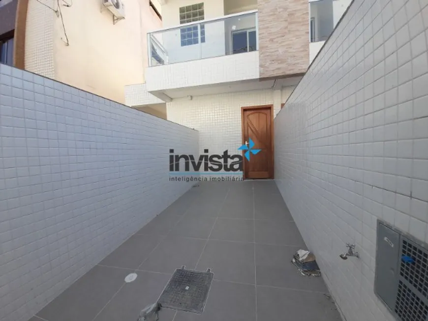 Foto 1 de Casa com 3 Quartos à venda, 100m² em Embaré, Santos