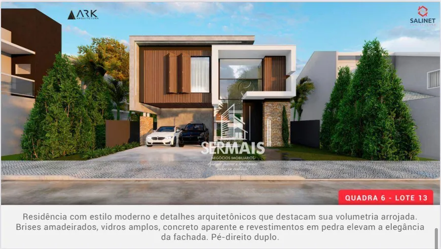 Foto 1 de Casa de Condomínio com 4 Quartos à venda, 348m² em Alto Pereque, Porto Belo
