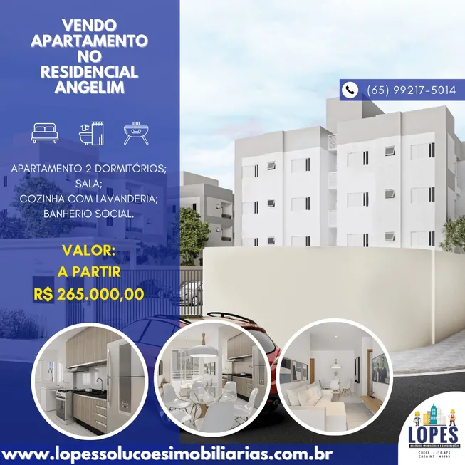 Foto 1 de Apartamento com 2 Quartos à venda, 42m² em Jardim Mariana, Cuiabá