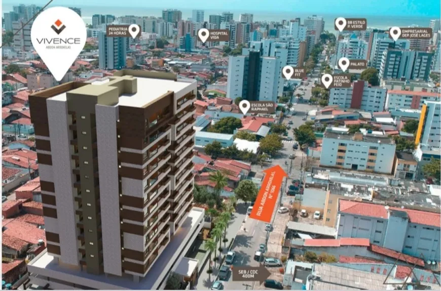 Foto 1 de Apartamento com 3 Quartos à venda, 91m² em Ponta Verde, Maceió