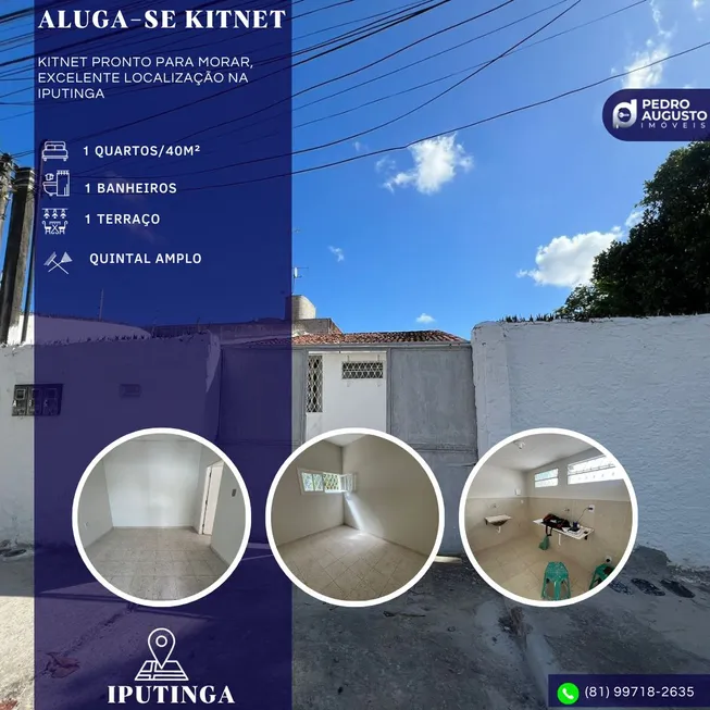 Foto 1 de Kitnet com 1 Quarto para alugar, 40m² em Iputinga, Recife