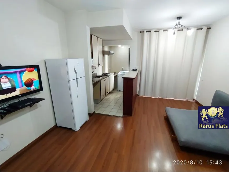 Foto 1 de Flat com 1 Quarto para alugar, 46m² em Moema, São Paulo