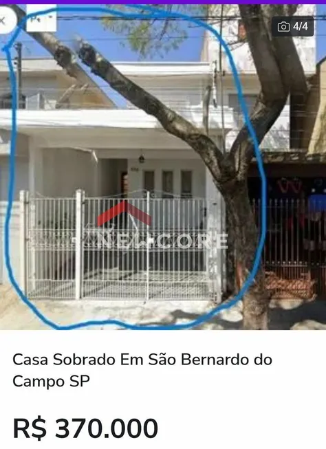 Foto 1 de Casa com 2 Quartos à venda, 99m² em Rudge Ramos, São Bernardo do Campo