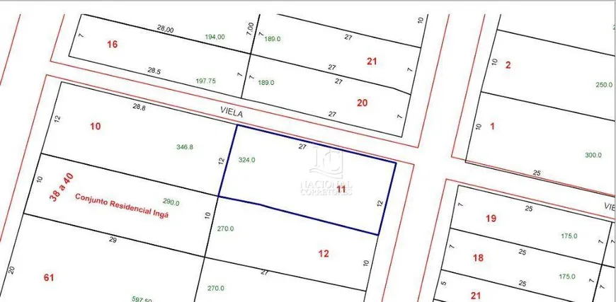 Foto 1 de Lote/Terreno à venda, 324m² em Vila Linda, Santo André