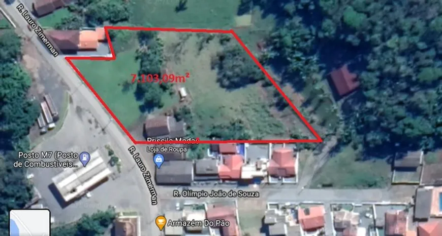 Foto 1 de Lote/Terreno à venda, 7103m² em Centro, Guaramirim