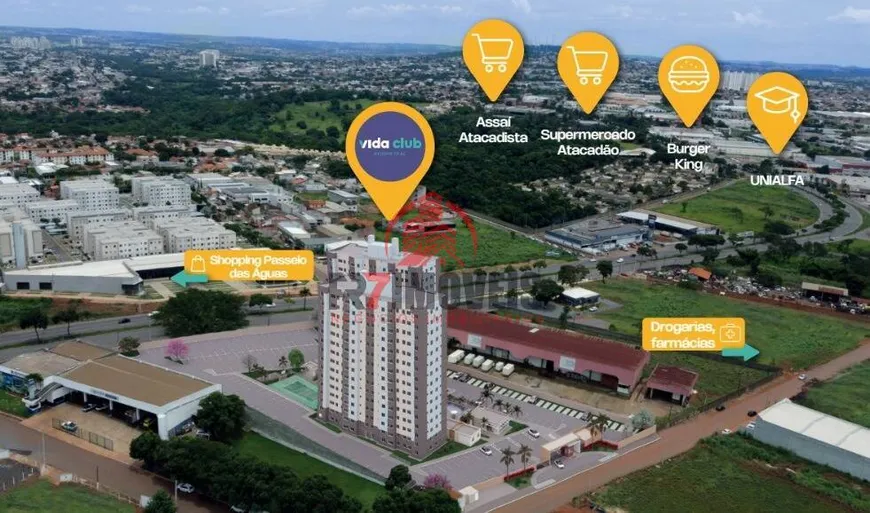 Foto 1 de Apartamento com 2 Quartos à venda, 42m² em Jardim Gramado , Goiânia