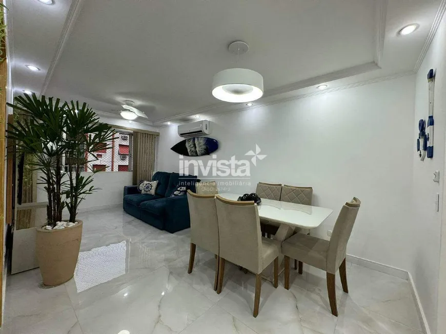 Foto 1 de Apartamento com 3 Quartos à venda, 130m² em Ponta da Praia, Santos