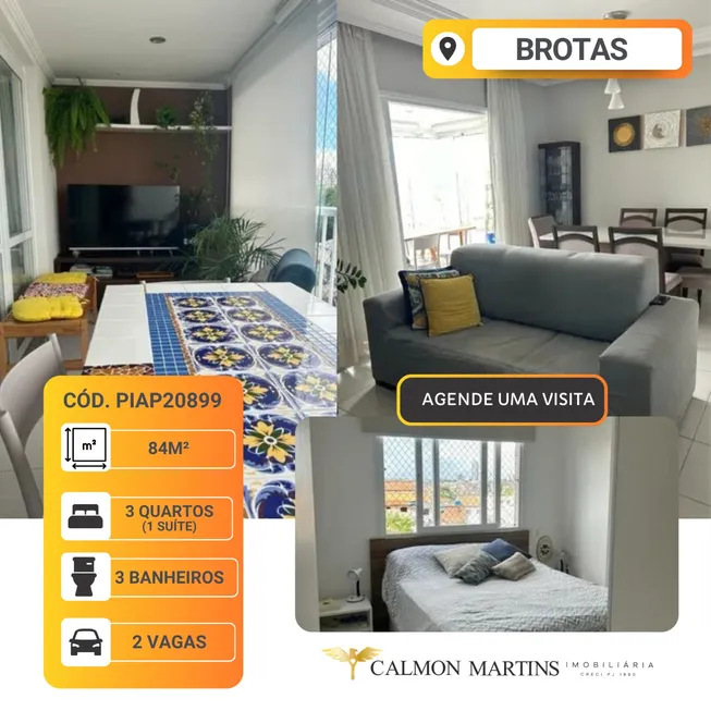 Foto 1 de Apartamento com 2 Quartos à venda, 84m² em Brotas, Salvador