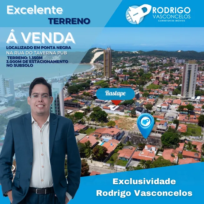 Foto 1 de Lote/Terreno à venda, 1350m² em Ponta Negra, Natal