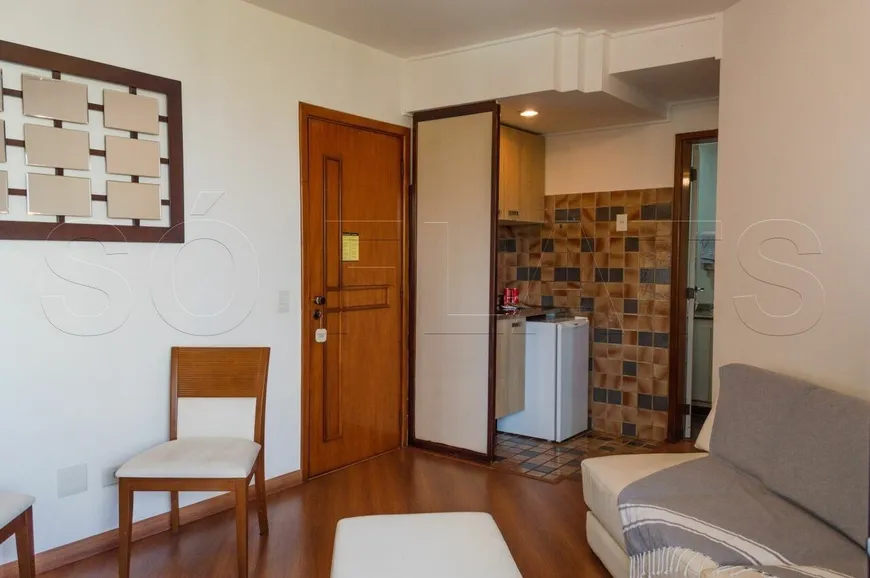 Foto 1 de Flat com 1 Quarto à venda, 34m² em Morumbi, São Paulo