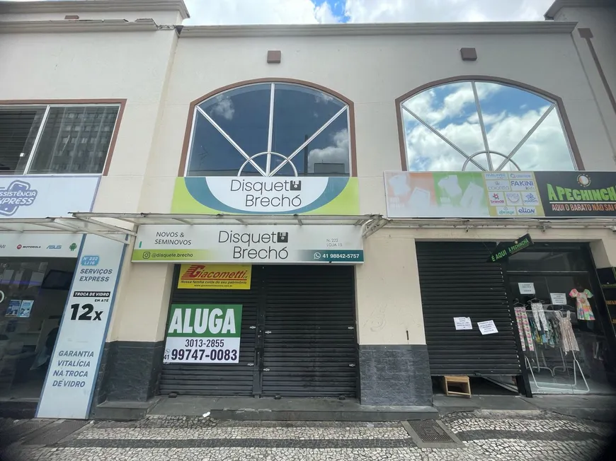 Foto 1 de Ponto Comercial para alugar, 90m² em Centro, Curitiba